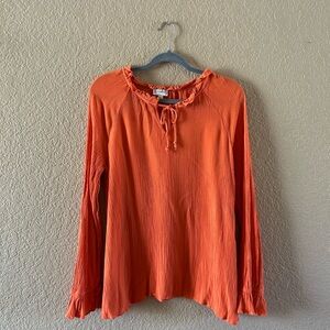Wonderly Vibrant Orange Blouse